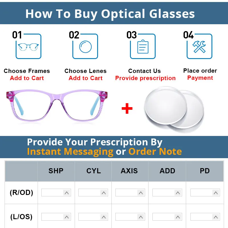 Anti blue light glasses 54610 Tr90 Children's Youth Frames Spring Legs Blue Light Blocking Frames Students Prescription Glasses