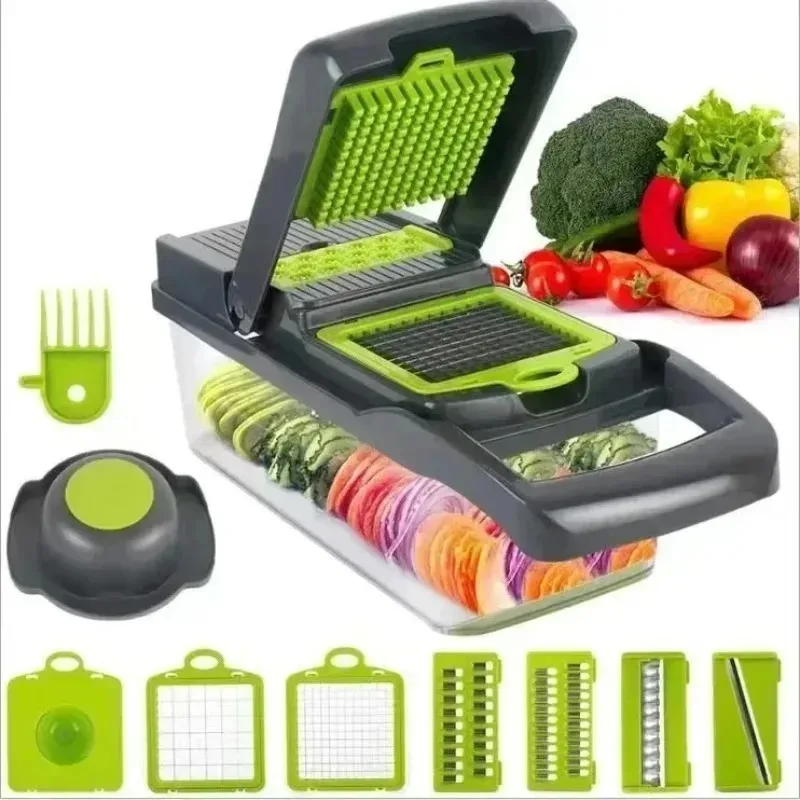 Versatile Kitchen Vegetable Chopper and Cutter - Essential Cooking Gadget and Accessory