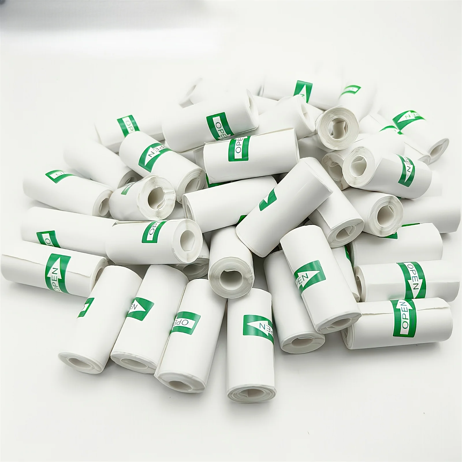 5롤의 자체 접착식 인쇄 용지 57x25mm 감열지 사무용 대부분의 즉석 카메라 및 미니 프린터에 적합