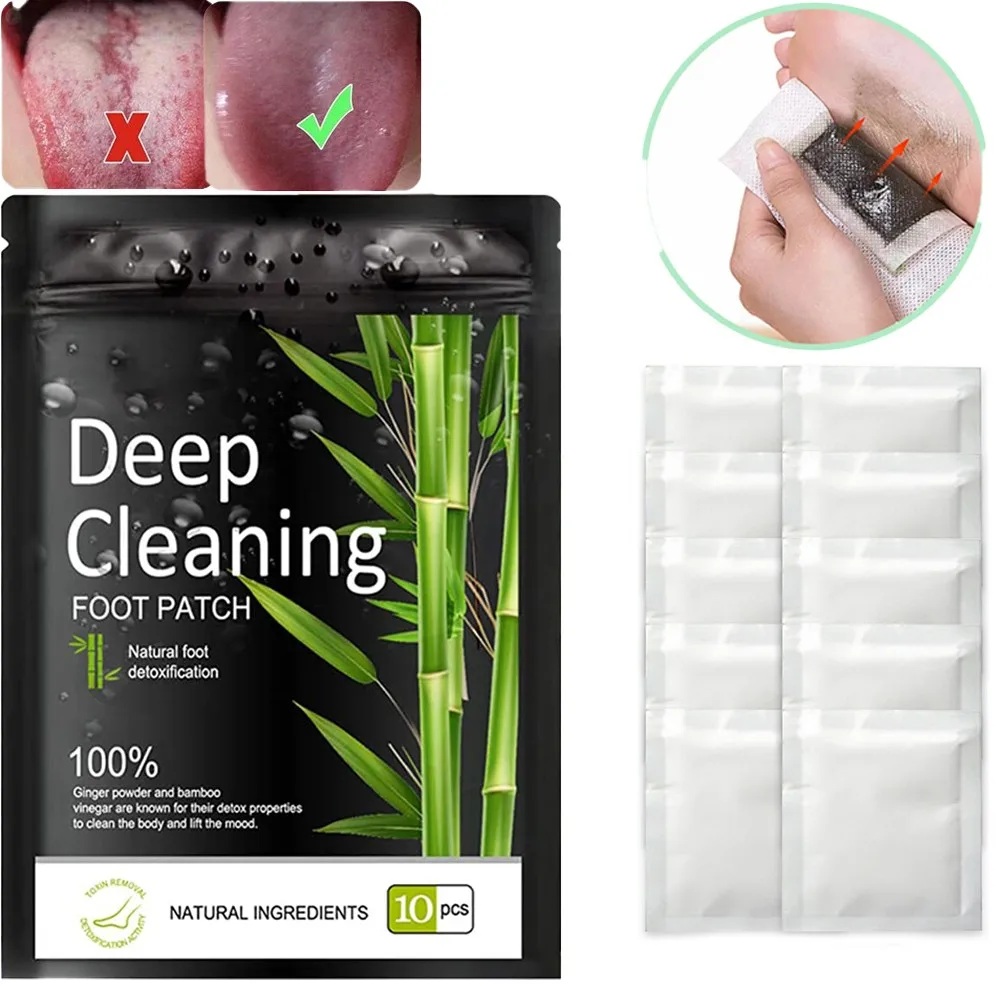 Natural Plants Detox Foot Patches Pads Natural Herbal Stress Relief