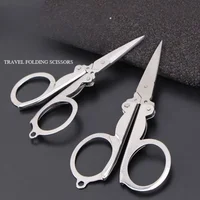 Folding Pocket Scissors Multifunctional Stainless Steel Folding Small Scissors Household Mini Thread Cutting Nail Tools Stainles 1