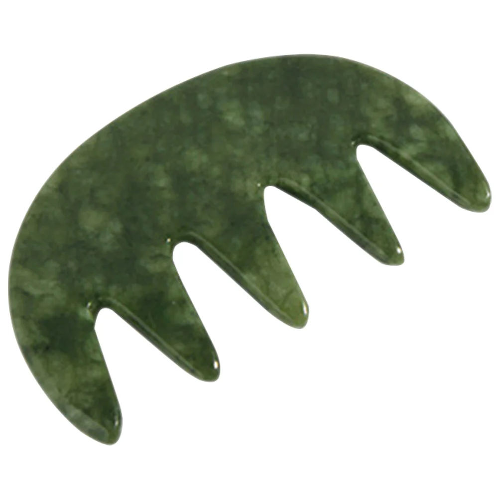 Scalp Massager Creative Wide Tooth Comb Handheld Comb Jade Massaging body acupoint massager creative massage comb