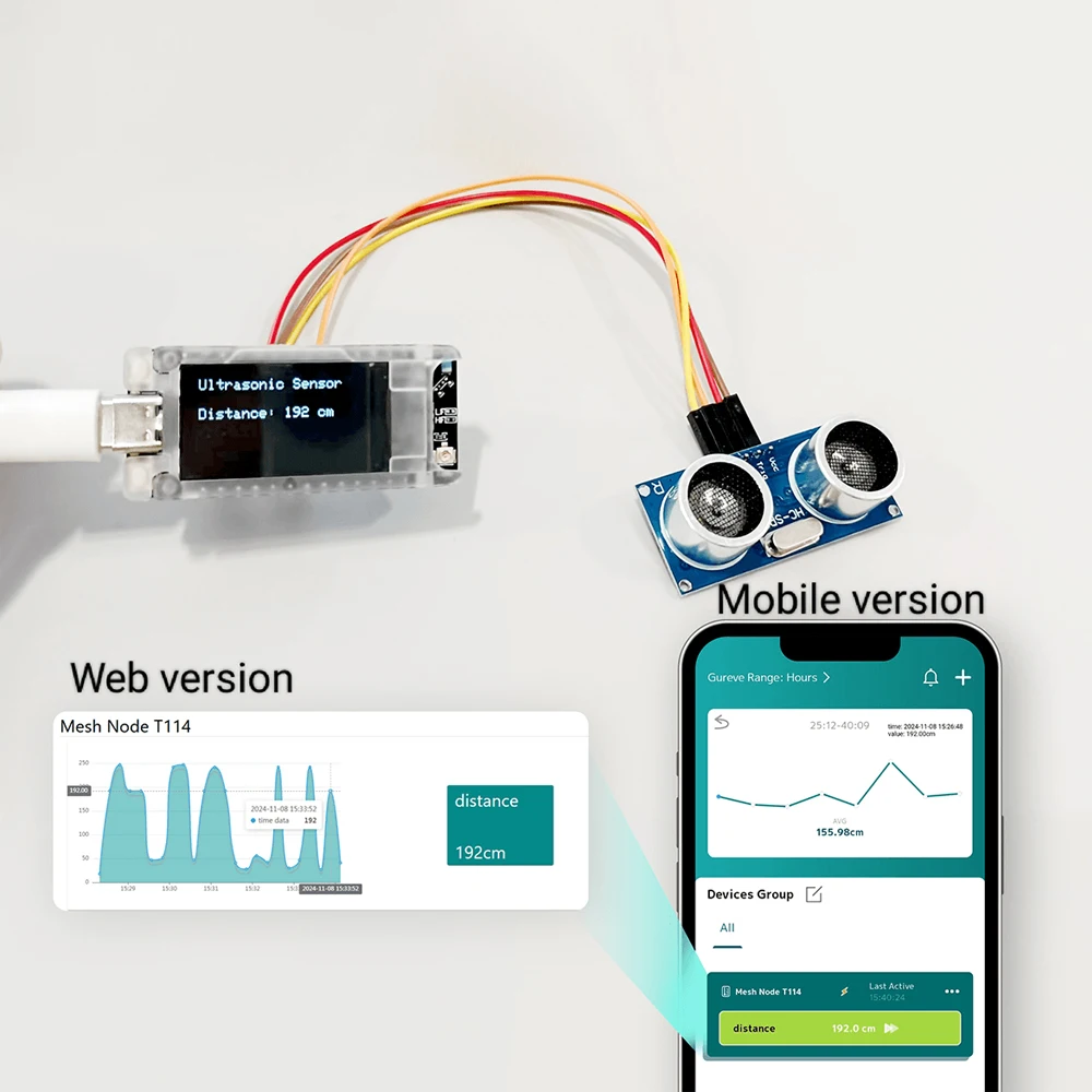 Heltec T114 V2 Tracker Nordic nRF52840 SX1262 LoRaWAN LoRa Arduino 1.14 Inch Dis