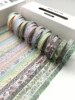 20 Rolls Of Thin Strips Of Washi Tape Box, Delicate Flowers, Plant Patterns, Handbook Tape, Student Diary Decoration, Creative W 6