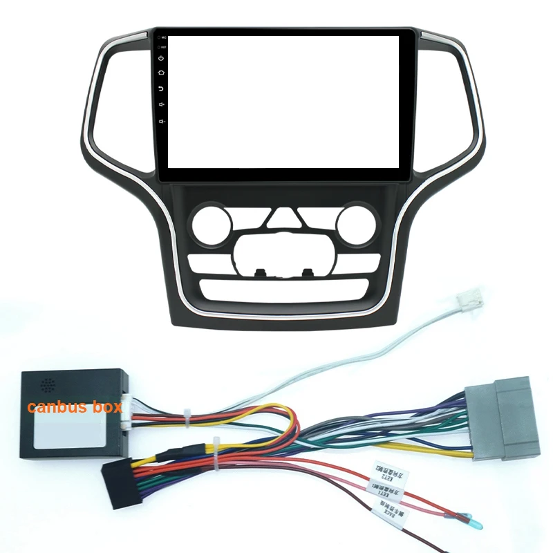 CarVideoPlayerFrameAndCablesAndroidForJeepGrandCherokeeWK2