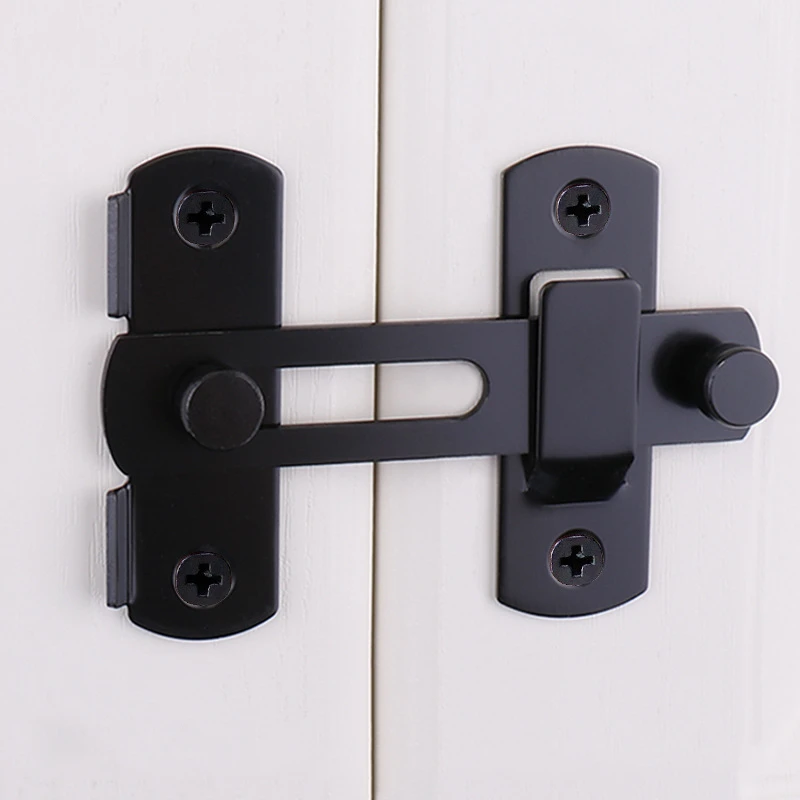 Door Latch Door Bolt Anti-theft Lock Buckle 90-degree 180&deg; Push-pull Lock door latch sliding door latch door lock latch
