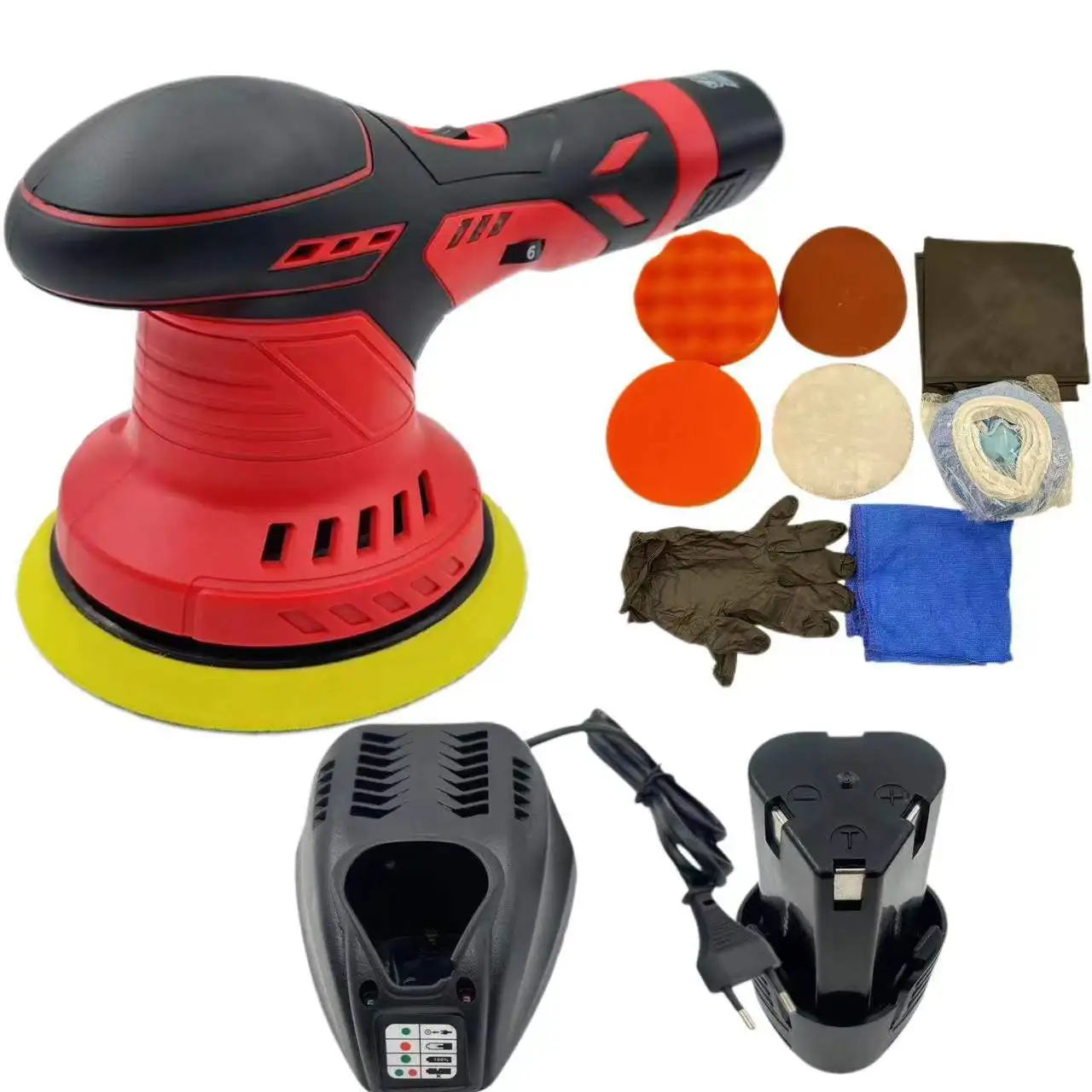 Polishing Machine Wireless Automotive Polisher 21V Car Body Waxing Polisher Battery-powered