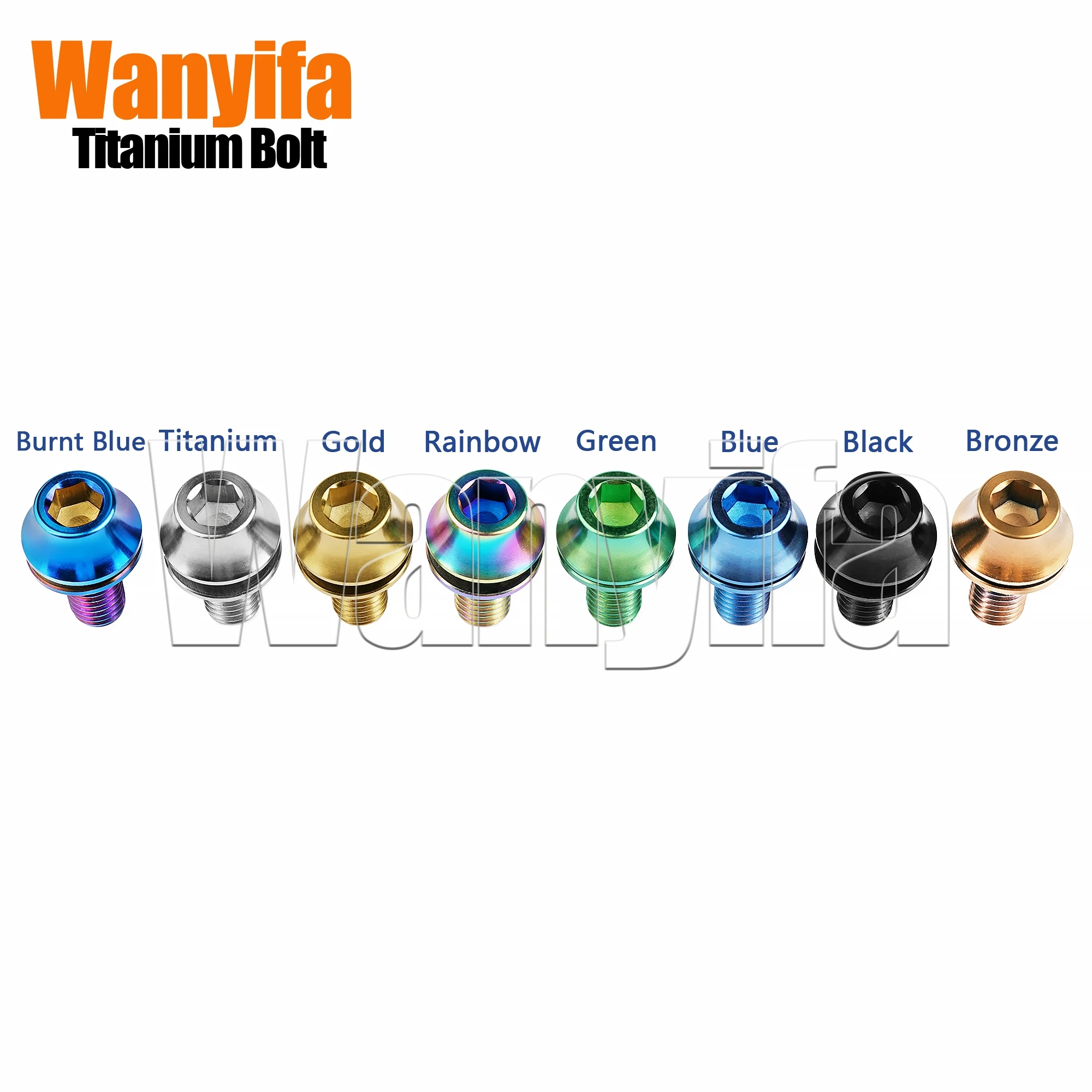 Titanium Bolts M5x12mm Round head with Gasket Screws for MTB Bicycle Cycling Water Bottle Cage Holder bicycle water bottle cage bicycle bottle holder bicycle bottle cage screws