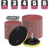 2/3/4/5/6 Inch 100PCS Round Sandpaper Sand Sheets Grit 60-5000 Sanding Paper Disc For Polishing Orbital Sander Grinding Machine 1