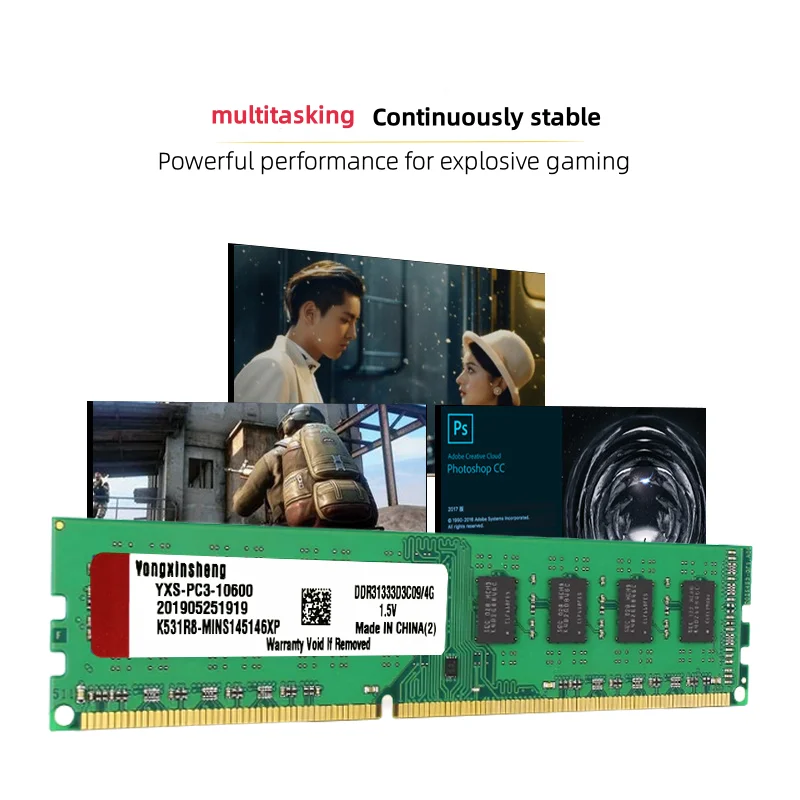 DDR3 RAM 4GB 8GB PC3 1333MHz 1600MHz Universal Desktop Memory DIMM 1.5v voltage