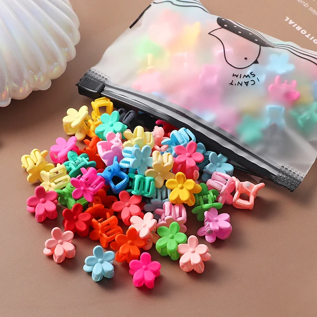 40Pcs Girls Colorful Hair Clips Flower Star Mickey Cute Small Hair Claws Kids Sweet Hairpins Cartoons Fashion Hair Accessories style-1