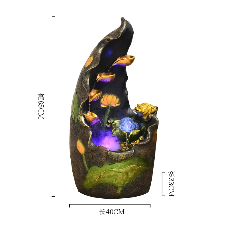 

YY Water Fountain Home Living Room TV Cabinet Decoration Floor Ornaments Humidifier