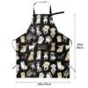 Cute Dog Grooming Apron,Funny Pet Grooming Waterproof Aprons for Women With 2 Pockets & Adjustable Neck 5