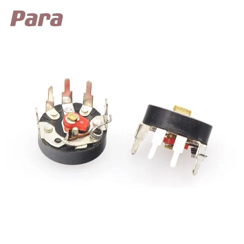 10PCS RV12MM B103 B10K Radio Potentiometer Power Amplifier Volume Potentiometer With Switch Corner Pin 90 degree angle 10pcs 16 type potentiometer single b10k 25mm half shaft speed regulating volume inner bent foot