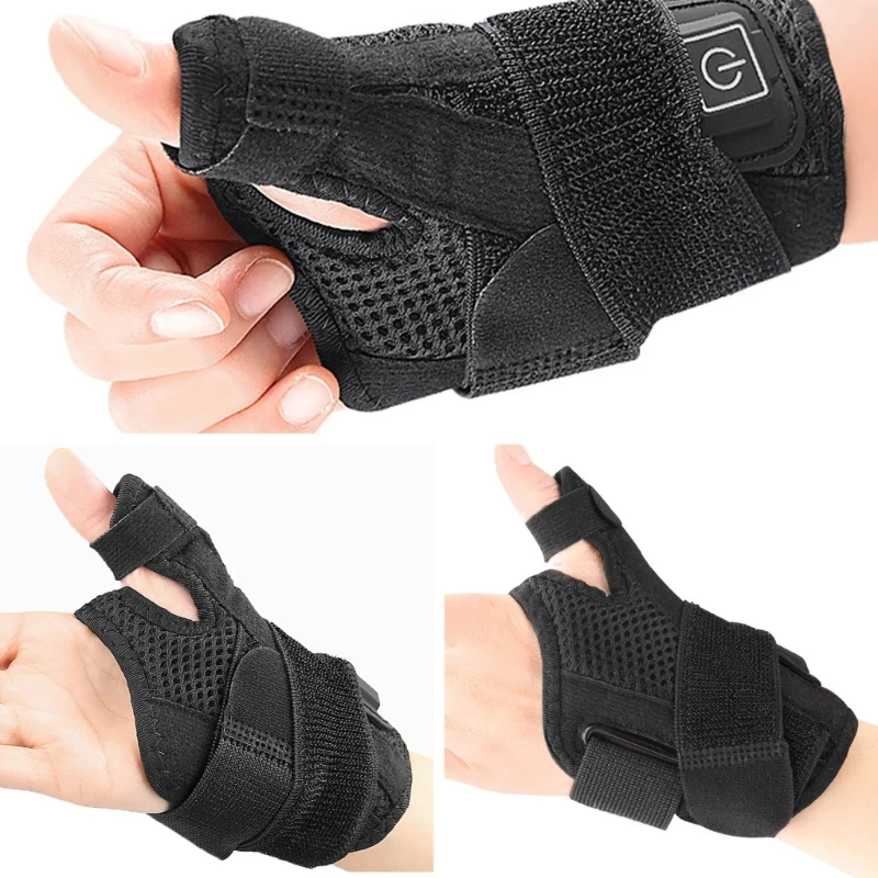 USB Electric Heated Wrist Brace for Women and Men Wrist Heating Pad with 3 Heat Settings Heated Wrap Warmer