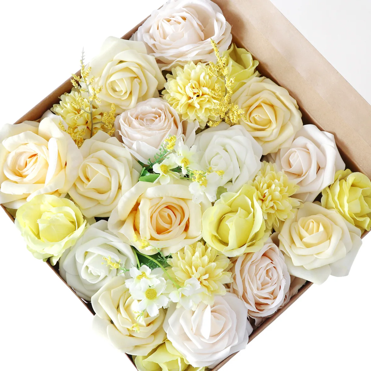 

Artificial Flower Combo Box Flower Wedding Party Birthday Gift Flower Box Artificial Flower DIY Wedding Bridal Hand Bouquet