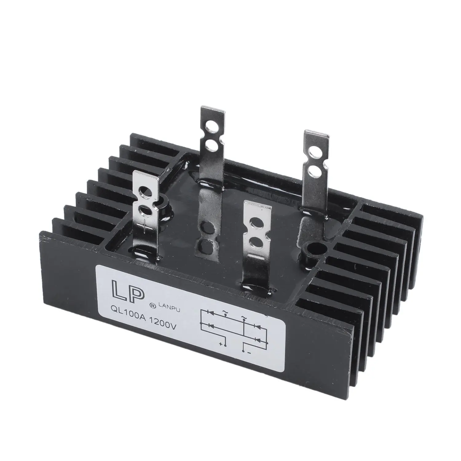 

100Amp 1200 вольт 4-контактный 1-фазный диодный мост выпрямитель типа QL100