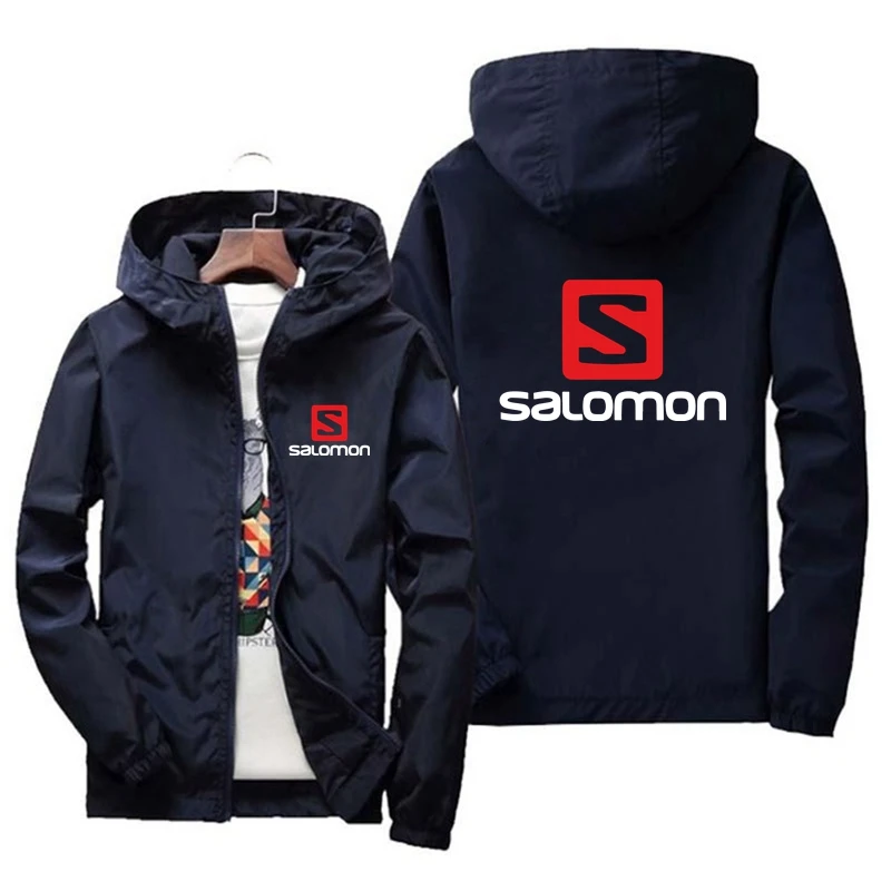 

Salomon New Men's Business Jacket Casual Men's Baseball Jacket Fashion Outdoor Windbreaker High Quality Men's Baseball Jacket
