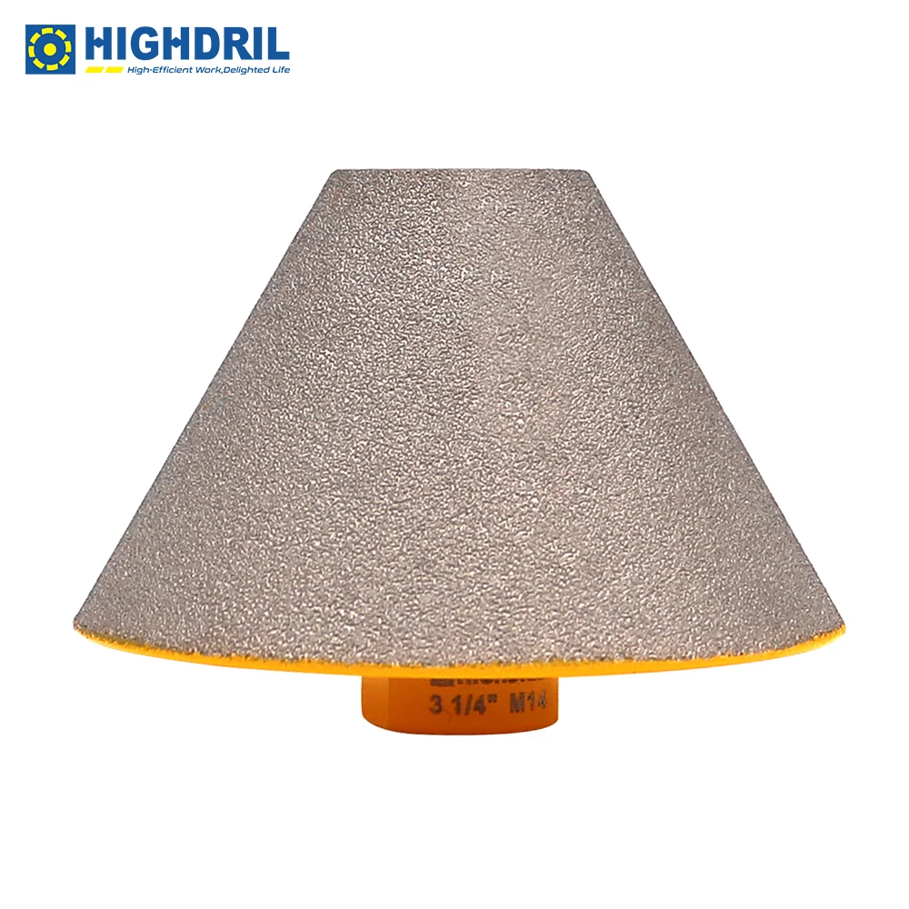 

HIGHDRIL 1pc Diamond Champer Milling Bits M14 Grit80 For Chamfer Enlarging Grinding Polishing Existing Holes Finger Cutter