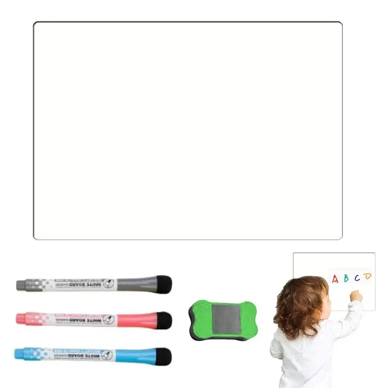 

Magnetic Dry Erase Board A3 Fridge Message Organizer Kit Set With Markers Eraser Message Boards For Filing Cabinets Lockers