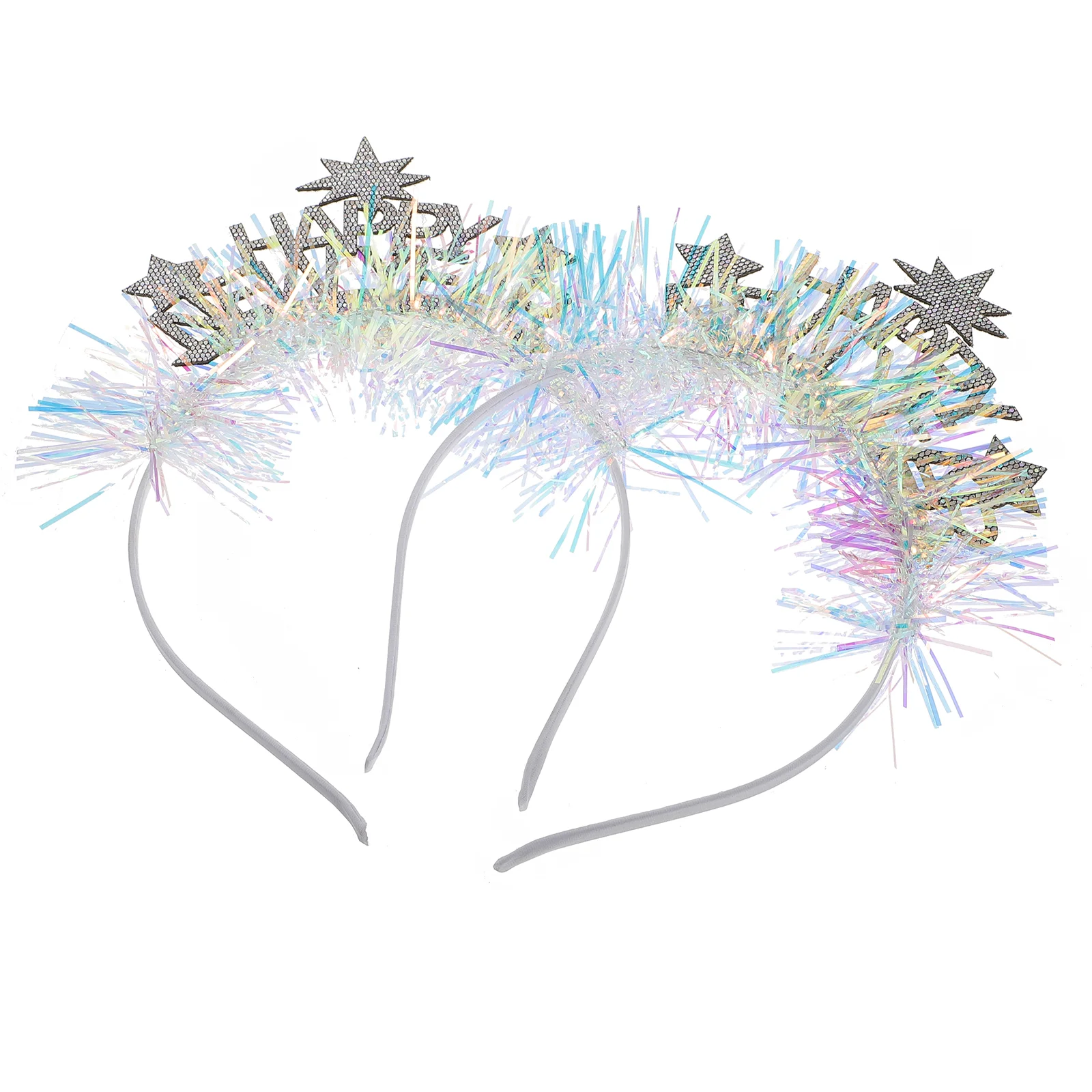 

2PCS Durable New Year Head Hoops Decorative New Year Hair Hoops Hair Decors