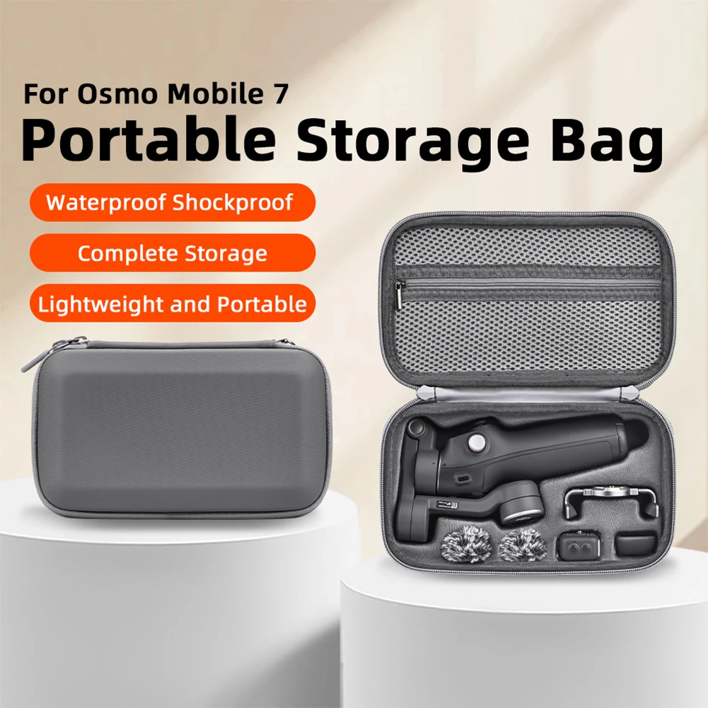For DJI OM 7/7P Portable Storage Bag Shockproof Protective Carrying Case Bag For Osmo Mobile 7/7 Pro Handheld Gimbal Accessories