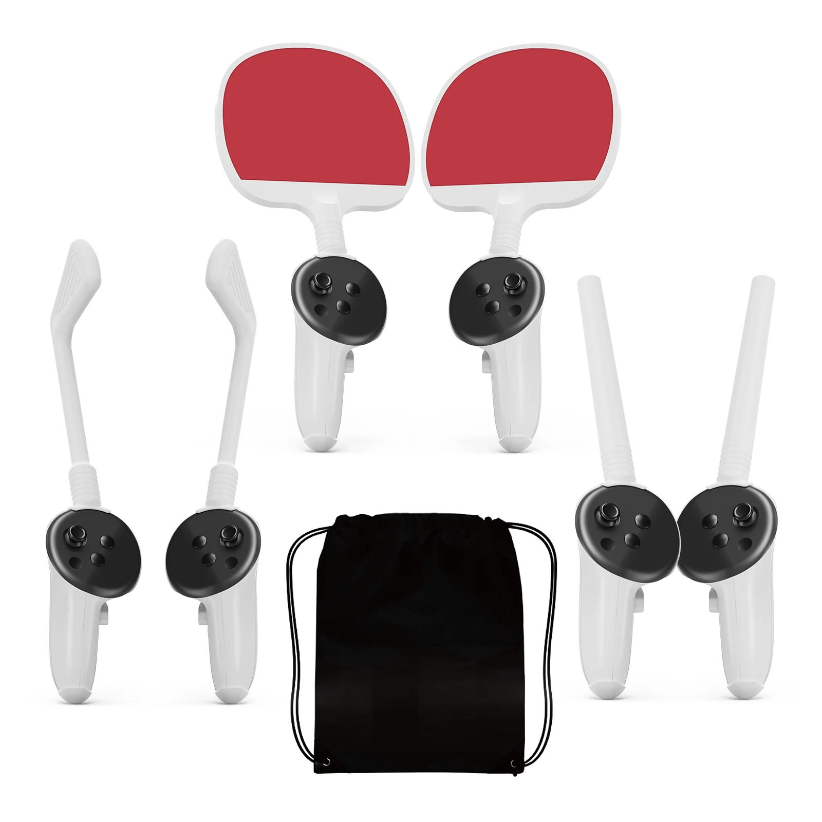 The Meta Quest3 VR Controller's Tactile Gaming Sports Set, with Table Tennis Racket Stick Game Accessories for Quest3 VR Gamepad