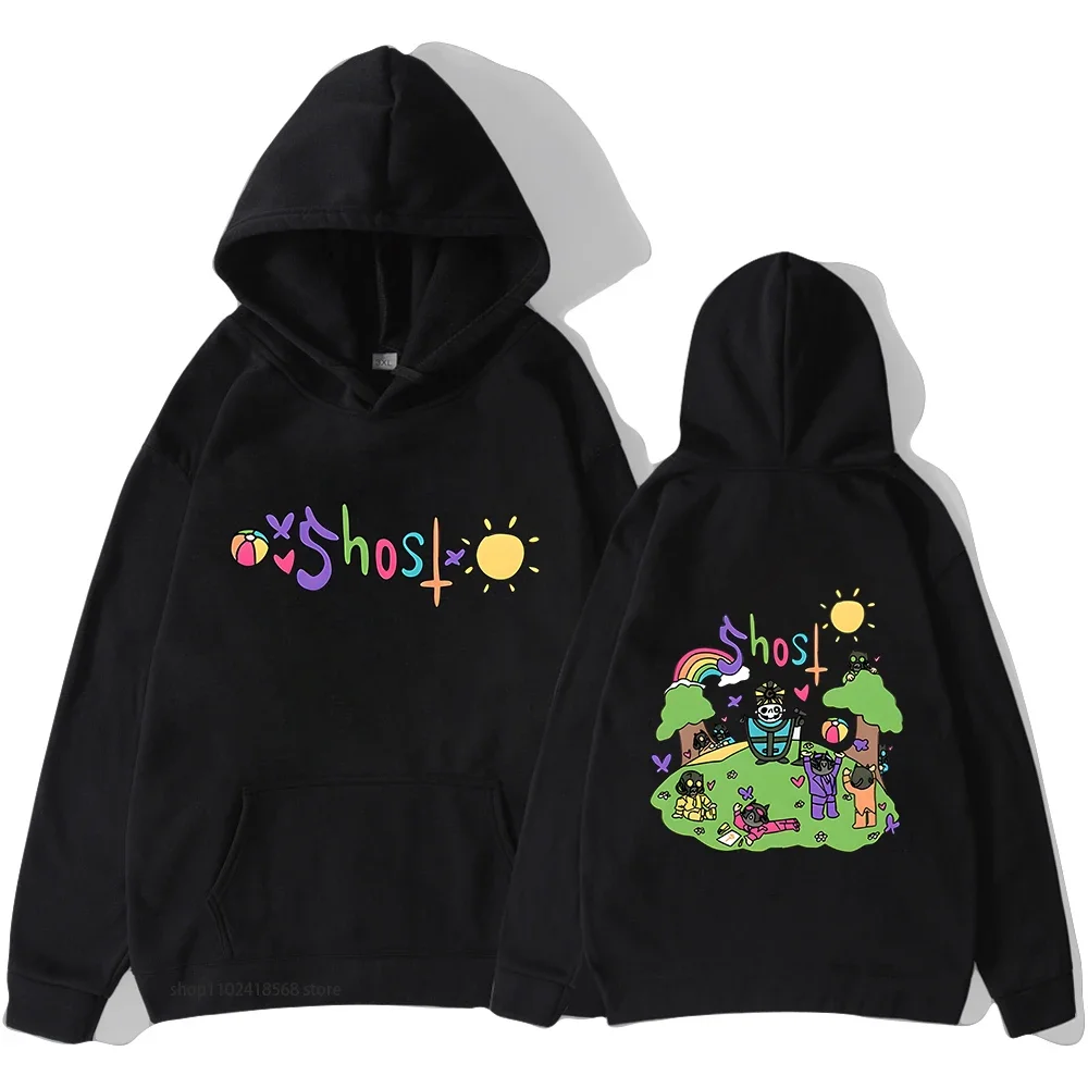 Ghost Music Band Hoodie for Men High Street Sweatshirt Long Sleeve Clothing Streetwear Women Clothing Y2k Sudaderas Fleece Male