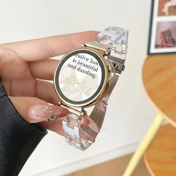 Rainbow Resin Watch Strap - Clear Strap Bracelet Accessory in 18mm, 20mm, and 22mm - Watch straps 18mm (Clear White)