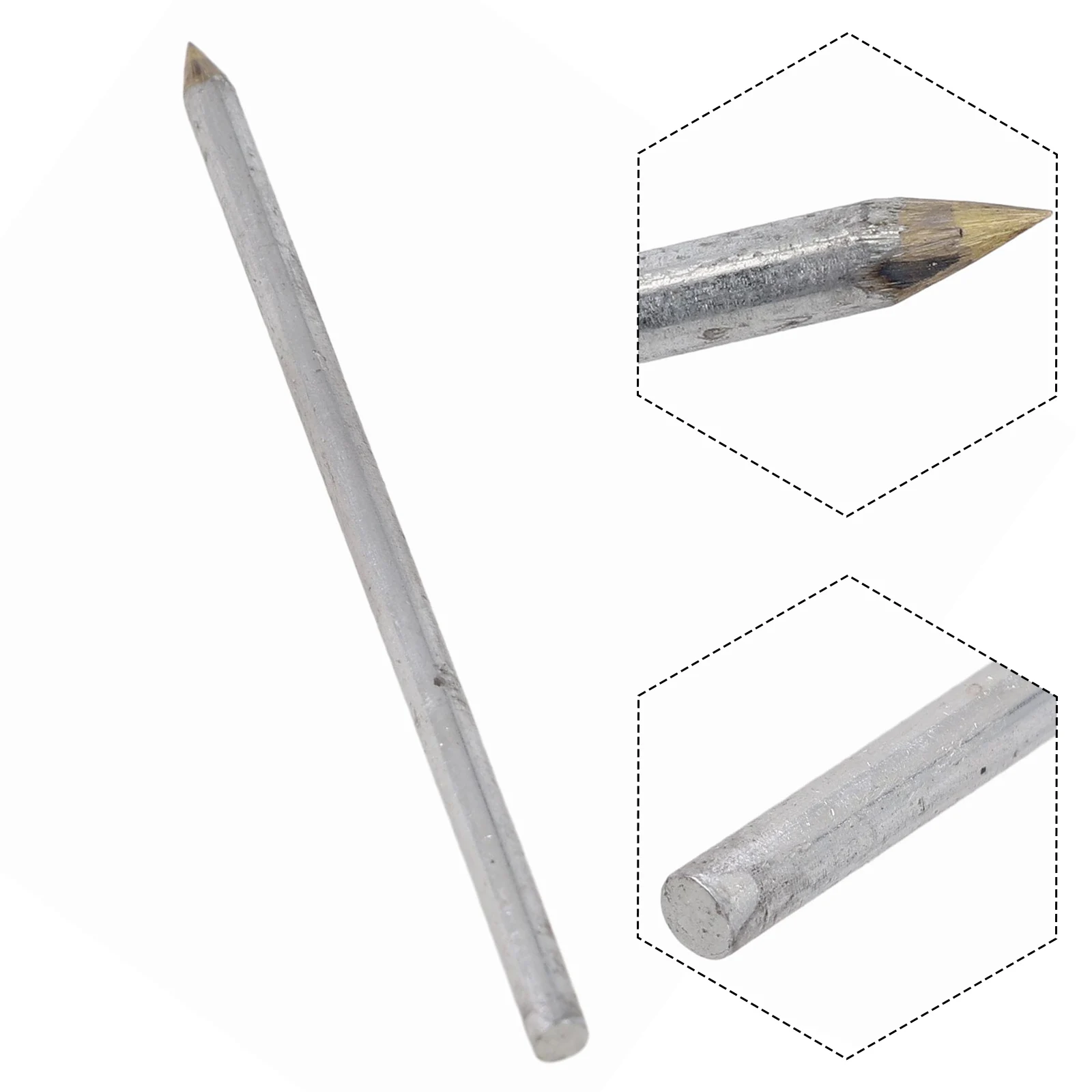 

1pc Carbide Scriber Pen Alloy Scribe Pen Metal Wood Glass Tile Cutting Marker Pencil Woodworking Hard Metal Lettering Hand-Tool