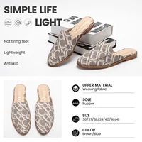 Luxury Summer New 2024 Slippers Women's Low Heel ShoesWomen's Sandals Non Toe Outdoor Slippers Beach Shoes - Image 2