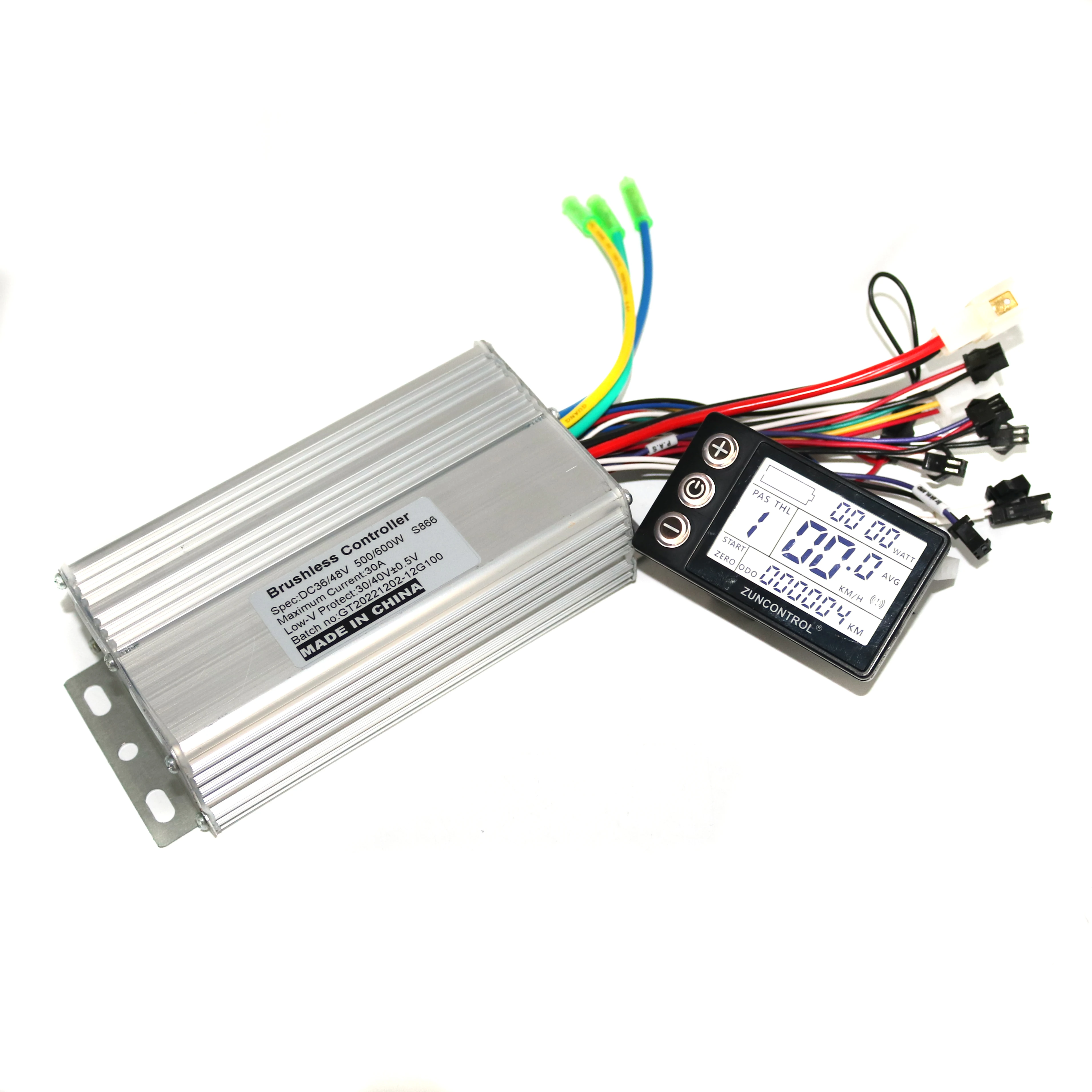 Panneau Contrôleur LCD S866 Pour Vélo électrique, 24V 36V 48V 60V, étanche 6PIN, SODIAL Ele8717