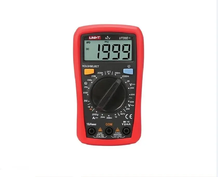 

UNIT UT33D+ Digital Multimeter CAT III 600V Handheld Tester Meter AC/DC