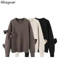 Sweatshirts Women Lovely Preppy Style All-match Loose Trendy Autumn Basic Femme O-neck Design Hot Sale Leisure Korean Clothes
