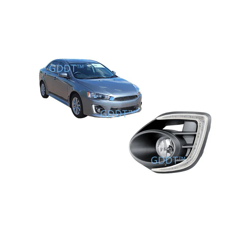 

1 Piece Fog Lights Kit for Lancer Ex Es Fog Lamp with Bulb Wire Switch for Lancer Gt Ds LED DRL Halogen Bulb Free Warning Lights