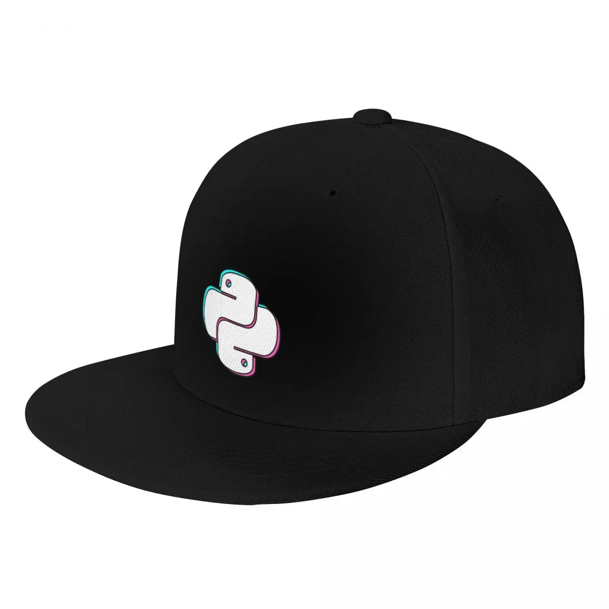

Python Logo Glitch Glitchy Baseball Cap Hat Beach derby hat Sun Hats For Women Men's