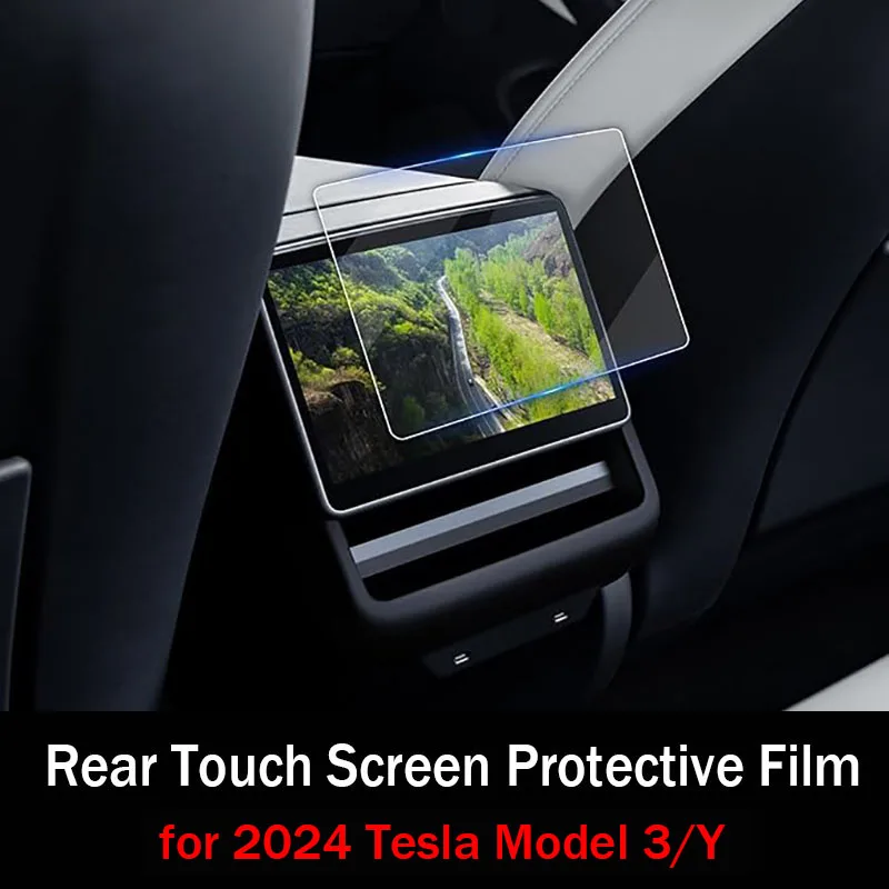 Screen Protective Film for Tesla Model Y 3 Highland Rear Row Center Control Touch Screen Tempered Glass Film Accessories