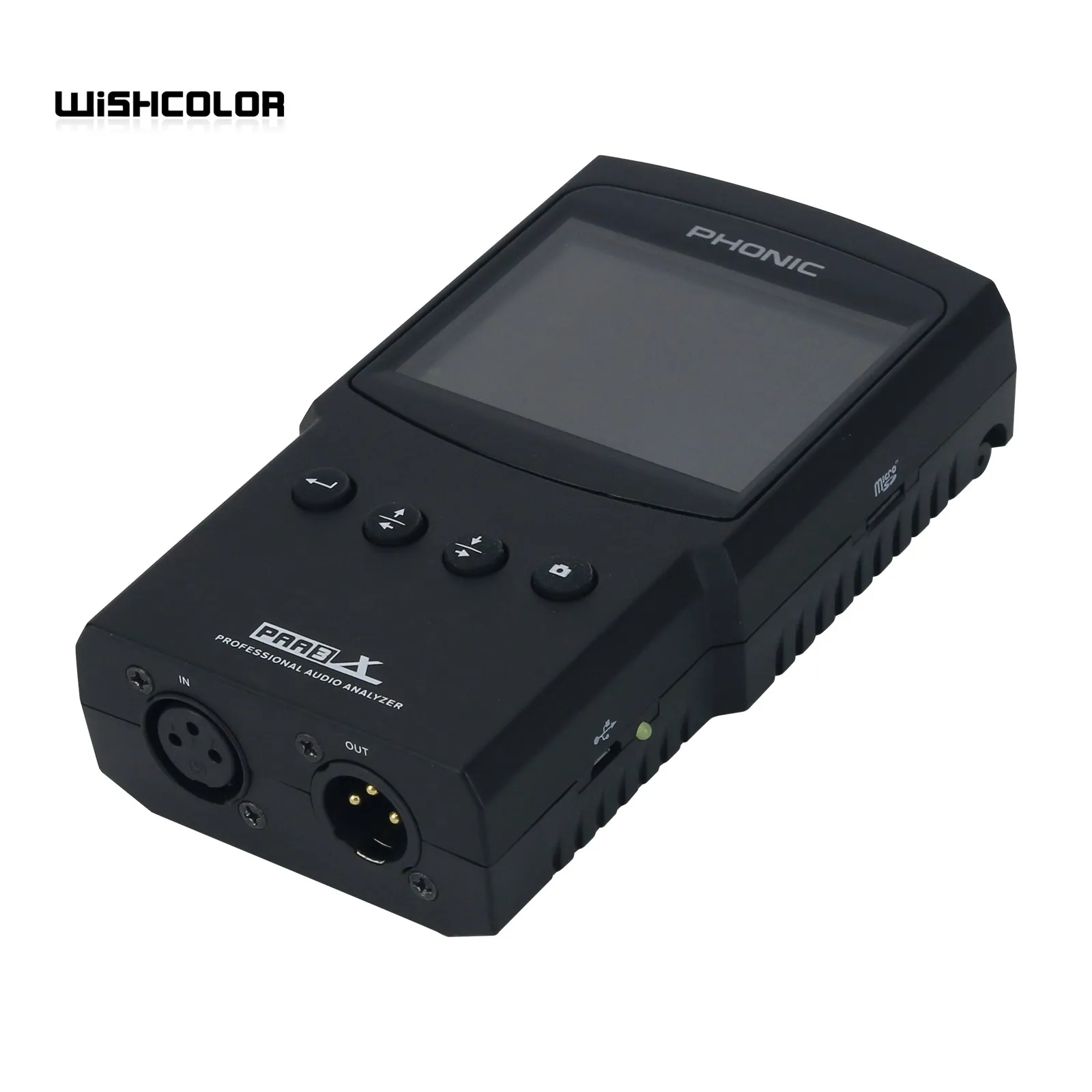 Hamgeek PHONIC PAA3X 고정밀 휴대용 오디오 스펙트럼 분석기, 스크린샷 지원, 밸런스드 XLR 입출력