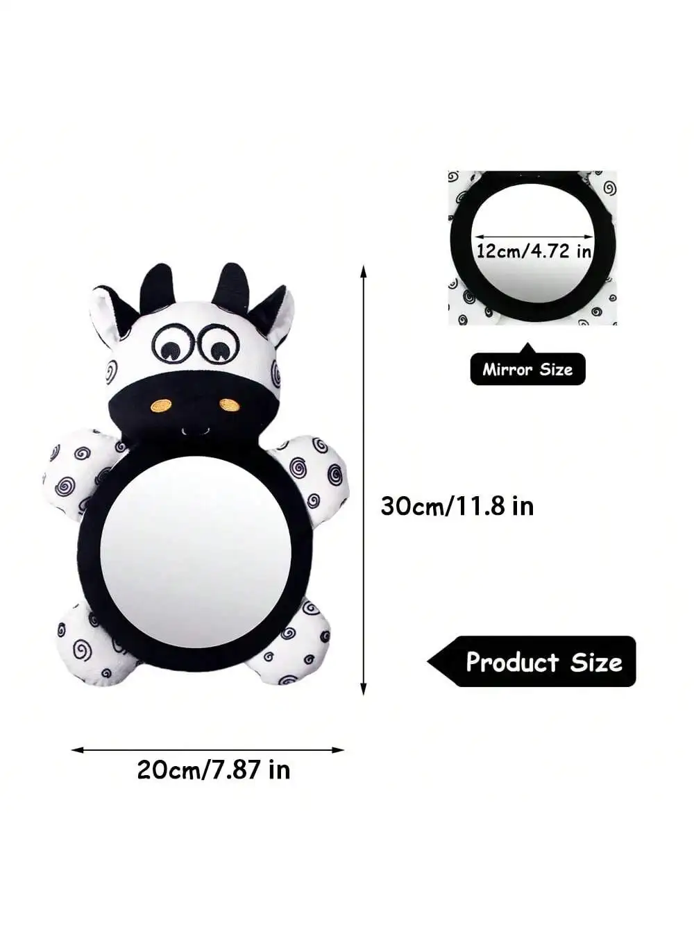 Baby safety rearview mirror Haha mirror Car baby reverse seat observation Large field rearview assist