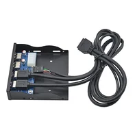 HUB USB 2.0 USB 3.0 4 Port Front Panel USB3.0 Hub Splitter Internal Combo Bracket Adapter for Desktop 3.5 Inch Floppy Bay - Image 5