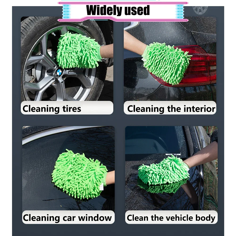 Microfiber Dusting Gloves Comfortable for Car Wash Automotive Interior  Lamps - AliExpress