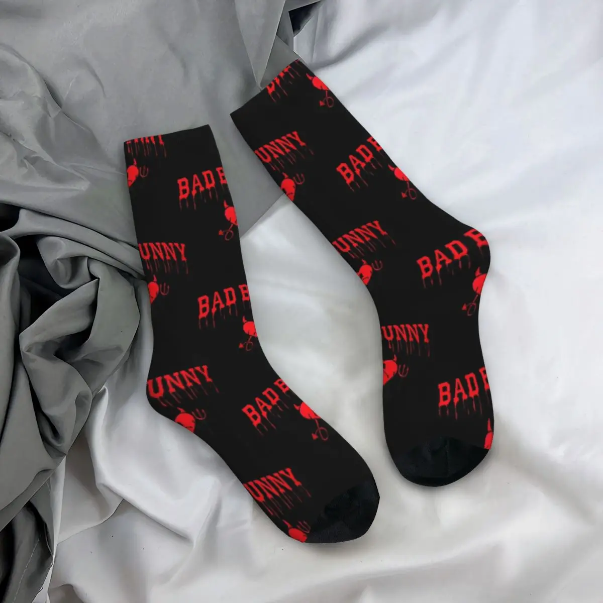 Calzini Da Uomo Di Moda Novità Bad Bunny Halloween Sock Un Verano Sin Ti Calzini Da Donna Di Alta Qualità Primavera Estate Autunno Inverno