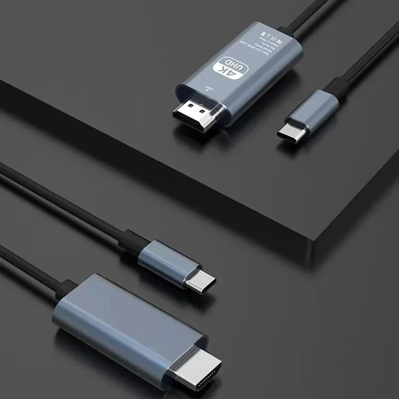 Фото Кабель-переходник с Type C на 4K, 30 Гц, HDMI-совместимый №5