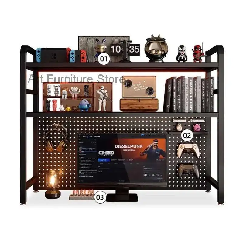 Desk Bookshelf Student Storage Makeup Organizer Shelf Computer Desk Multi-layer Display Shelf Estanteria Home Furniture WKBS
