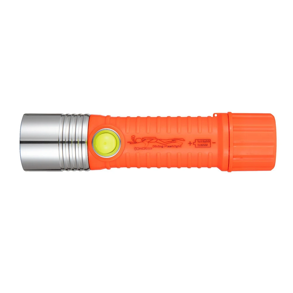 Diving Flashlight Torch LED Light IPX8 Waterproof 50M Deep Underwater Lamp 1600LM Camping Underwater Torch Light 3 Modes
