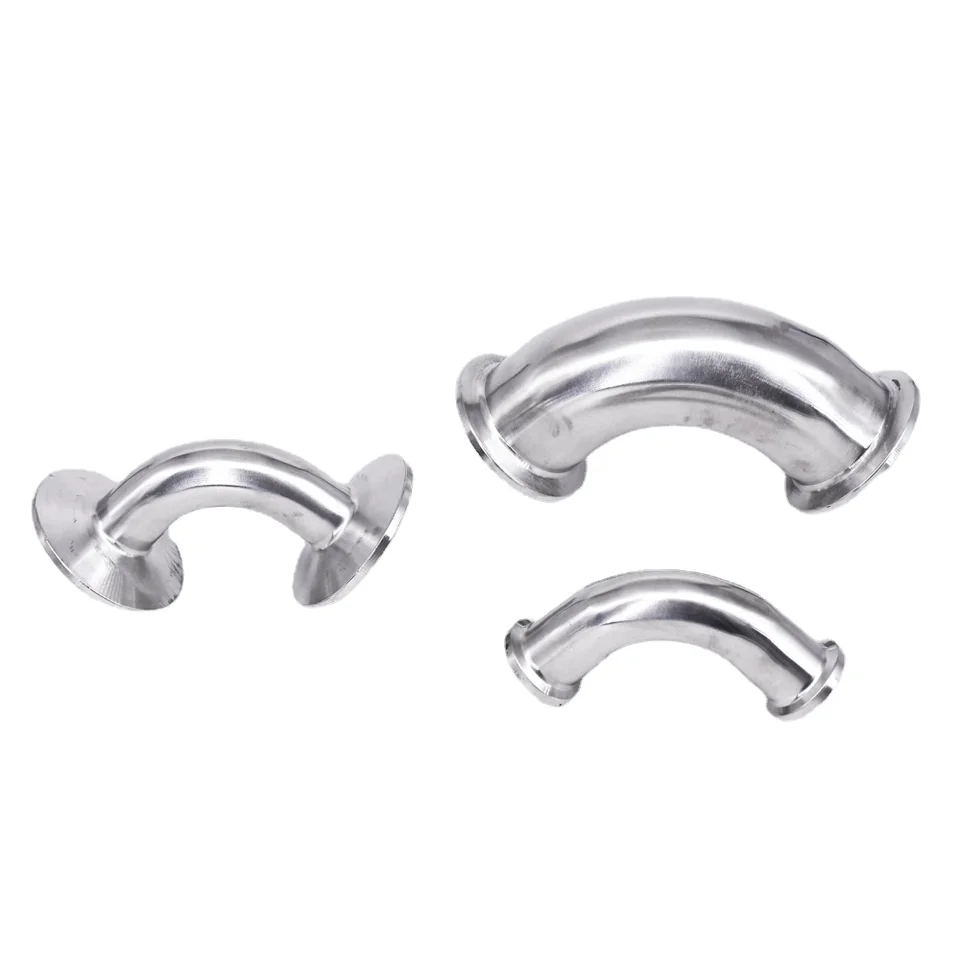 1.5inch OD 51MM Stainless Steel Sanitary Ferrule Elbow 90 Degree Tri Clamp Type