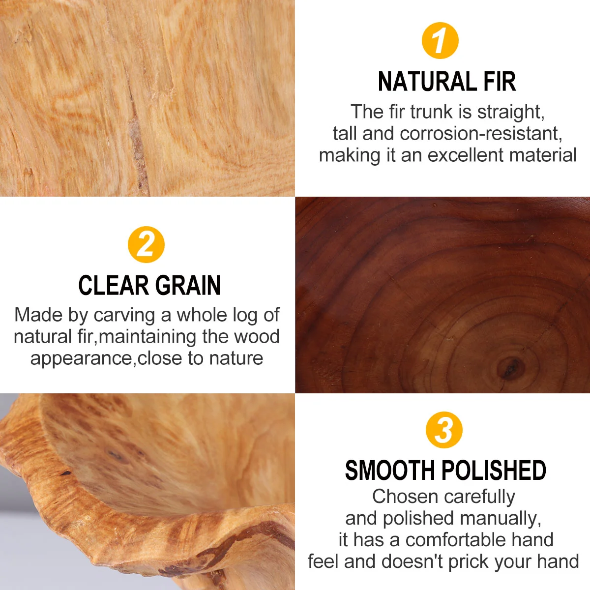 Wood Fruit Plate Storage Tray Wooden Snack Platter Dessert Tray Kitchen Serving Plates Bar Tableware 15Pcs