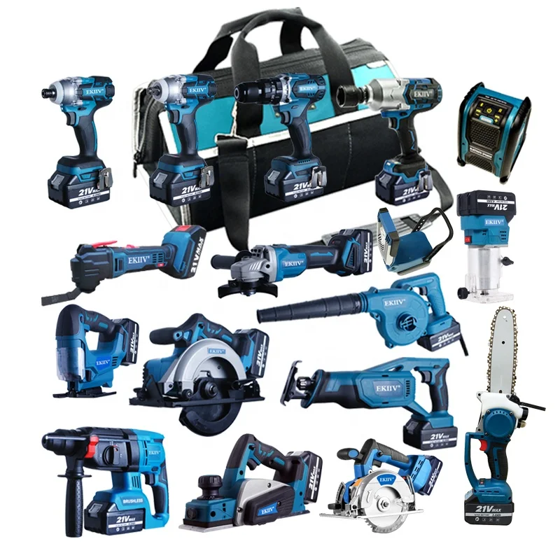 

Power drill tools combo kit cordless combo 20-v lithium ion cordless combos kits