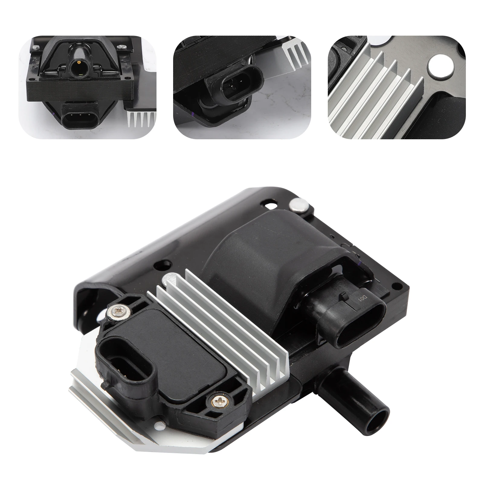 Premium Ignition Coil With Module For Chevy, GMC, Pontiac Trucks - Fits 4.3L, 5.0L, 5.7L Engines (DR49, D577)