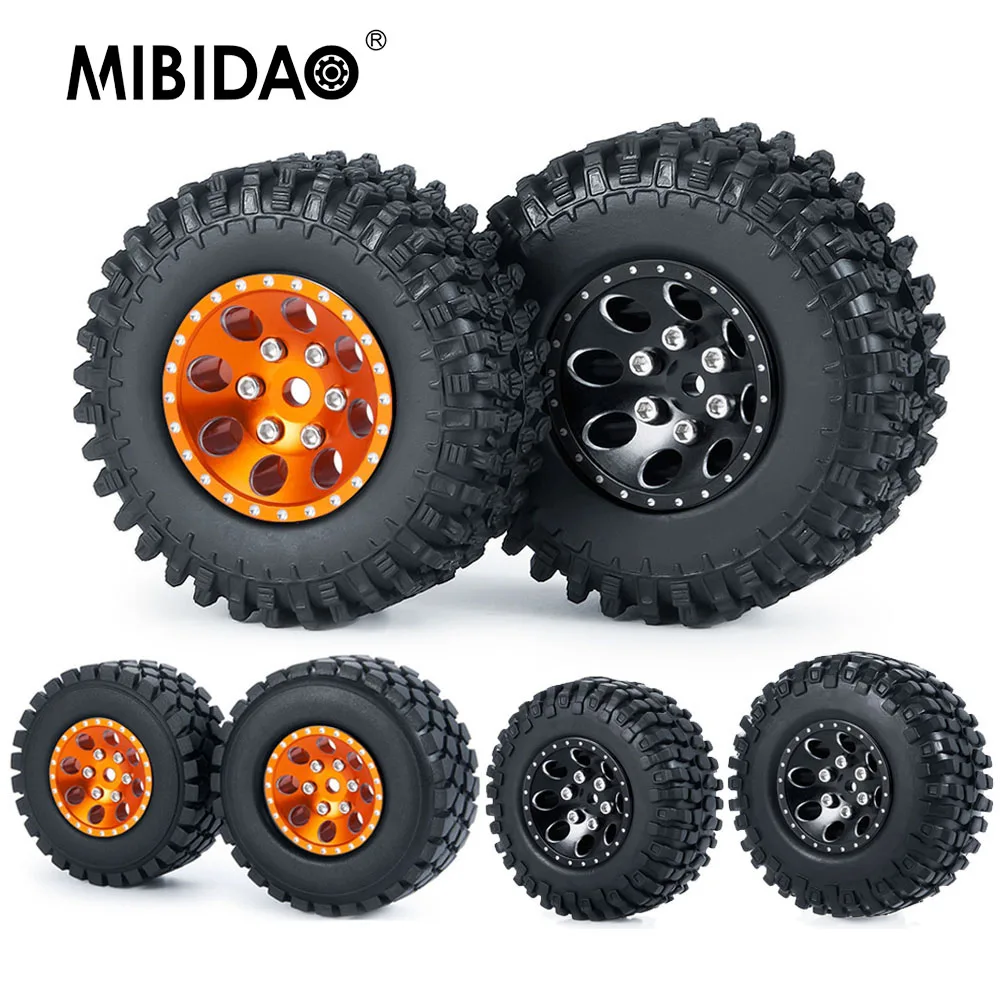 

Колесные диски MIBIDAO из металлического сплава и резиновые шины 50/54 мм, 4 шт., с Бусиной, для магнитного защитника 1/18 Axial SCX24 1/24, Радиоуправляемый автомобиль
